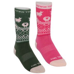 Kari Traa Puffin Sock 2Pk Sokker Dame - Pink - Pink