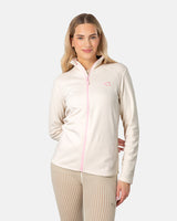 Kari Traa Kari Full-Zip Fleecejakke Dame - Bjerk White - Bjerk