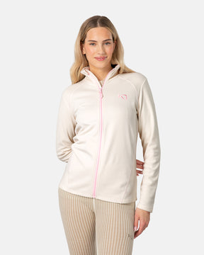 Kari Traa Kari Full-Zip Fleecejakke Dame - Bjerk White - Bjerk