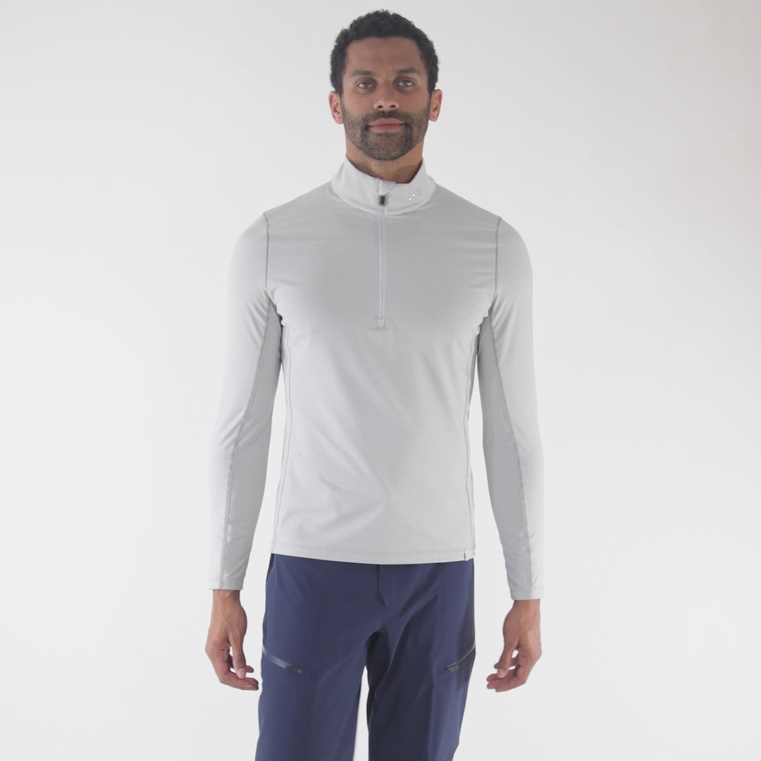 Kjus Men's Trace 2.0 Midlayer Half-Zip Herre - Admiral Blue/KJUS Navy