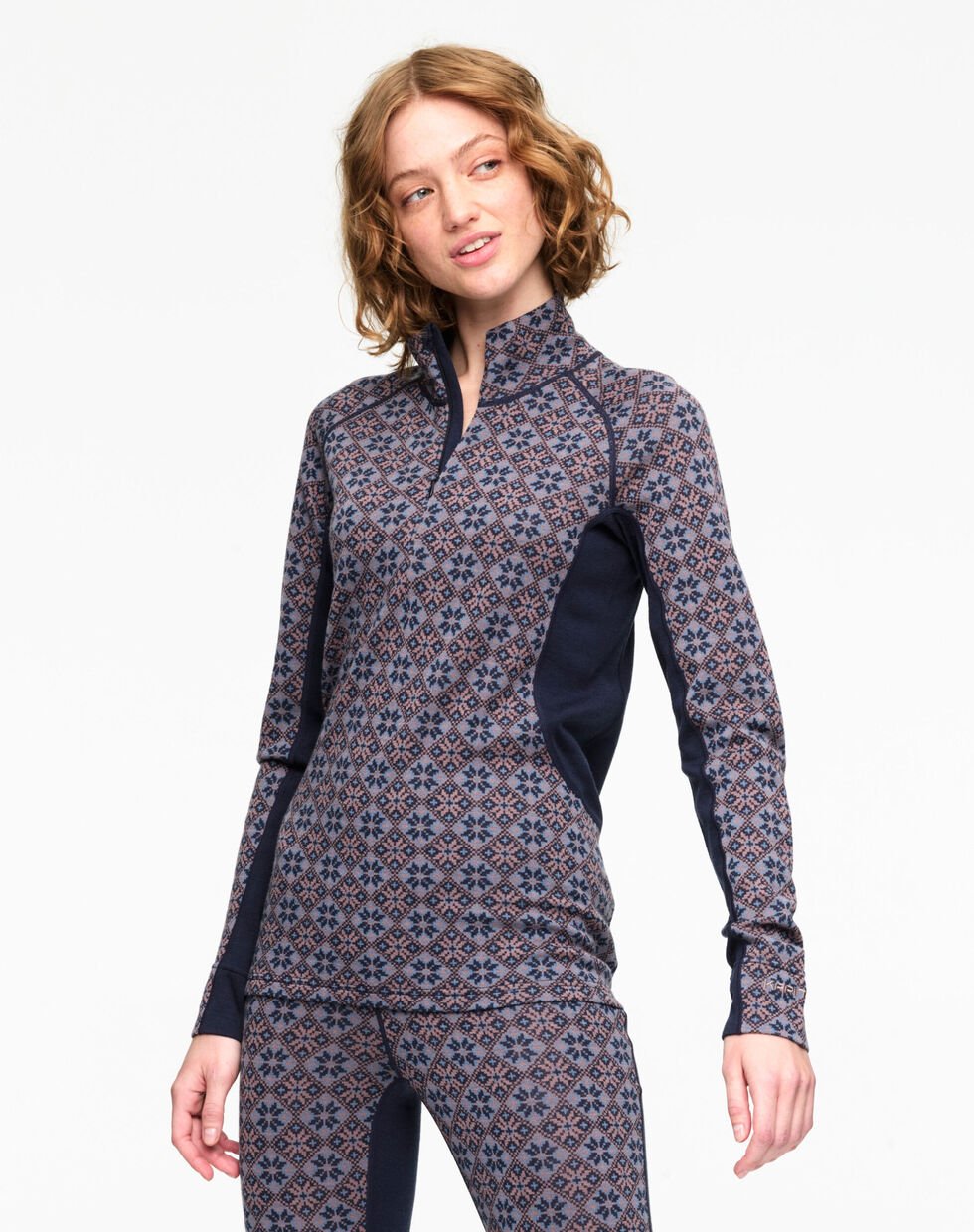 Kari Traa Rose Light Half Zip Skiundertrøje Dame - Royal
