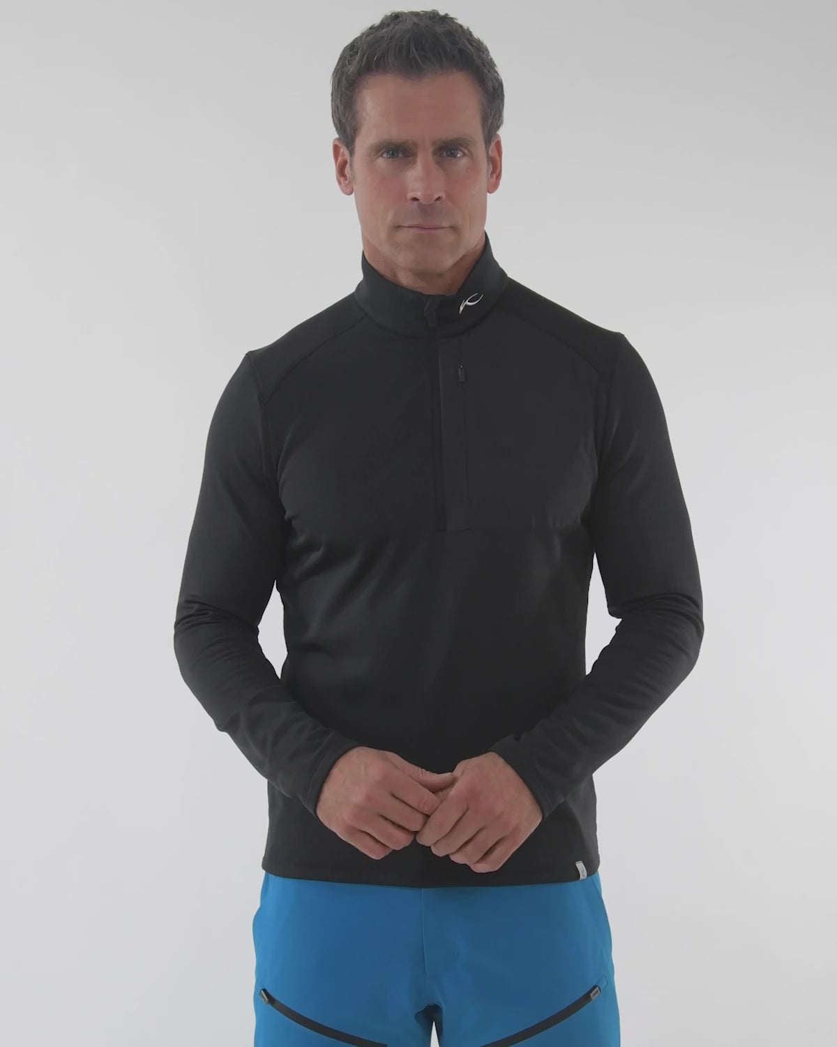 Men's Hydro Midlayer Half-Zip Mellemlag Herre - Black