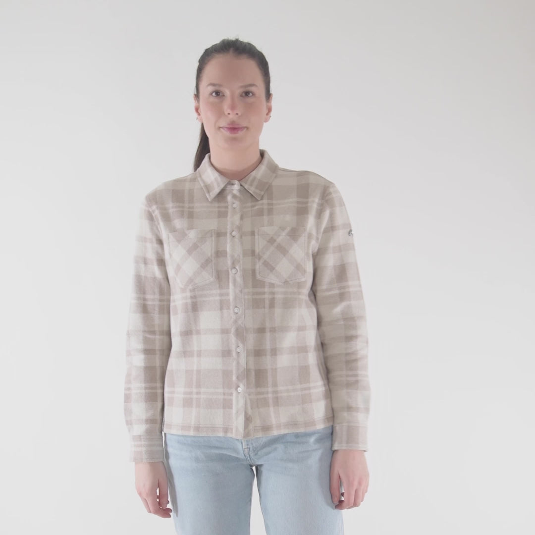 Kjus Women's Yellowstone Shirt Skjorte Dame - Tranquil Blue/White