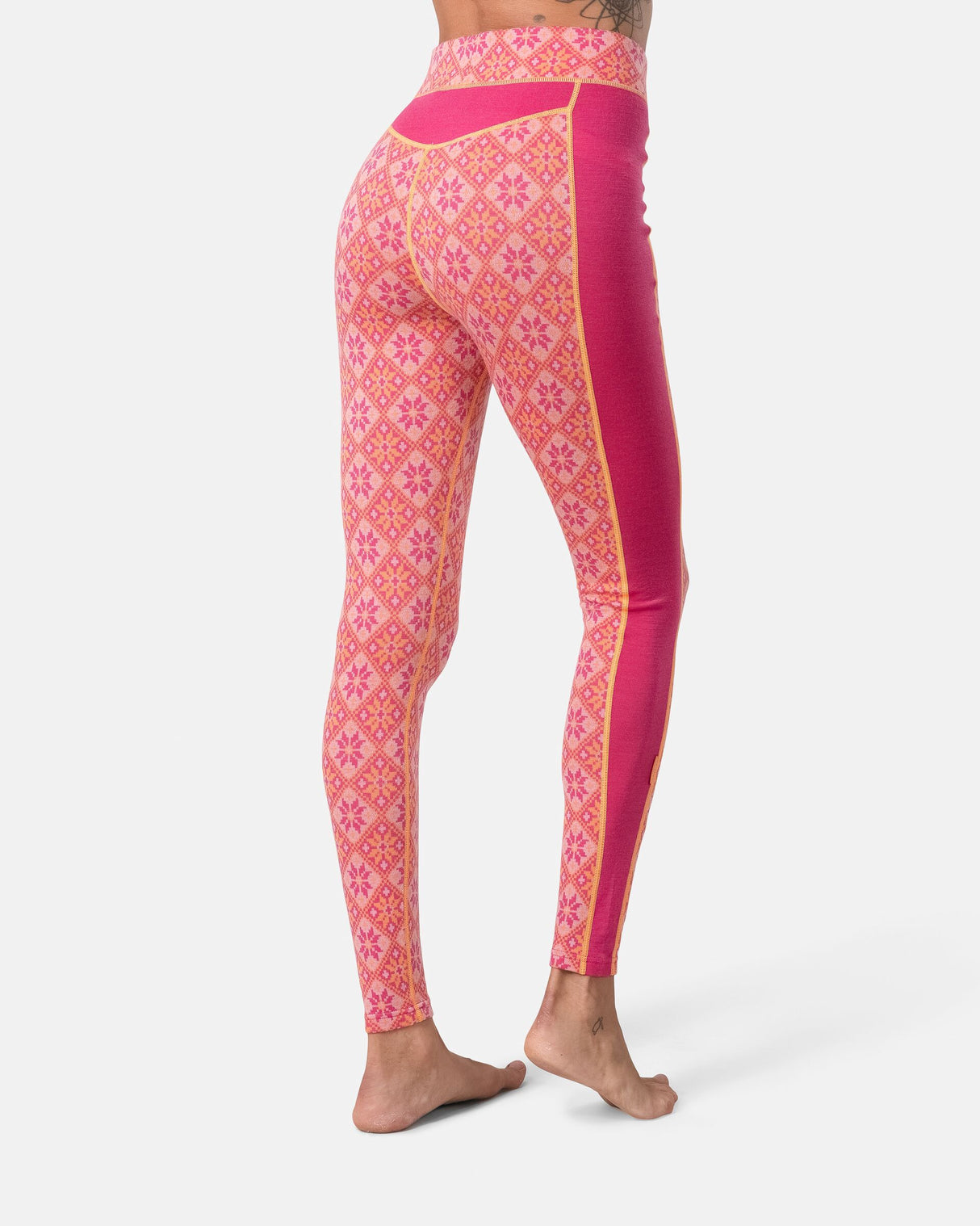 Kari Traa Rose High Waist Pants Skiunderbukser Dame - Berry Pink
