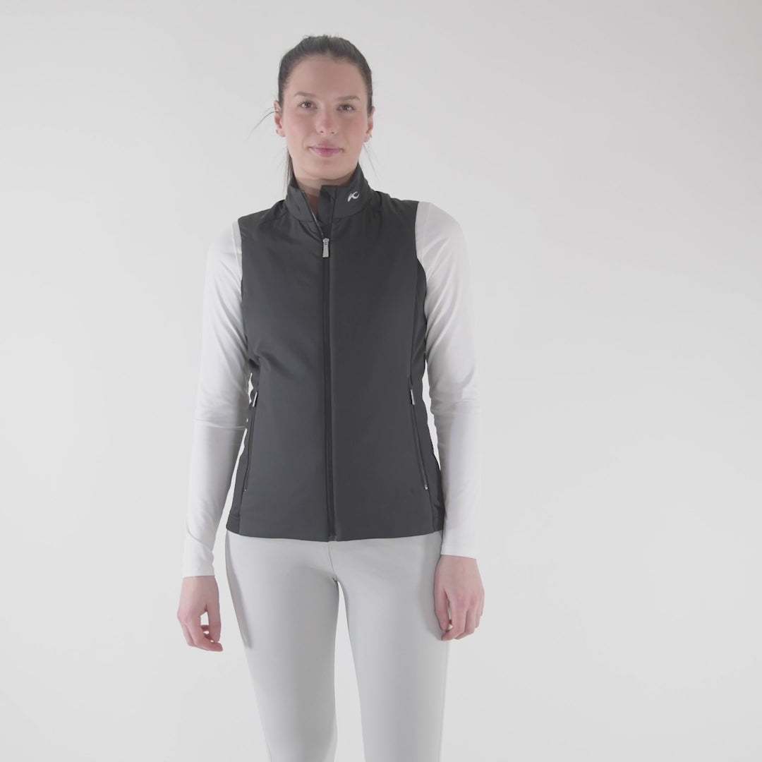 Kjus Women's Radiation Gilet Vest Dame - Willow/White