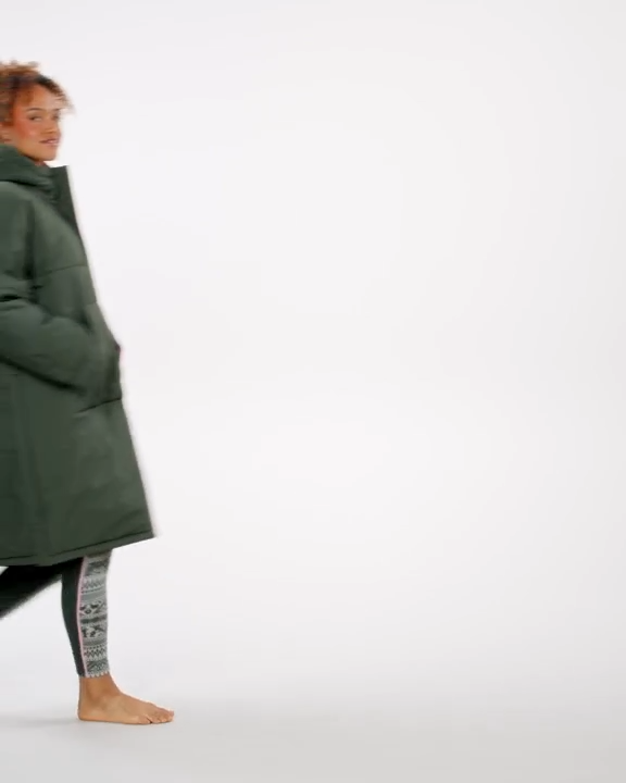 Kari Traa Malene Cape Frakke Dame - Thyme Green