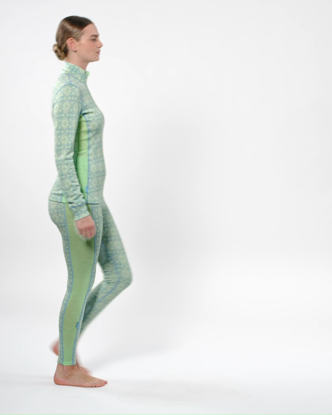 Kari Traa Rose Half Zip Skiundertrøje Dame - Mint