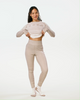 Kari Traa Vilma Long Sleeve High Waist Skiundertøj Sæt Dame - Mocha