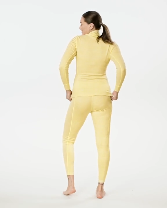 Kari Traa Rose Half Zip Skiundertrøje Dame - Yellow