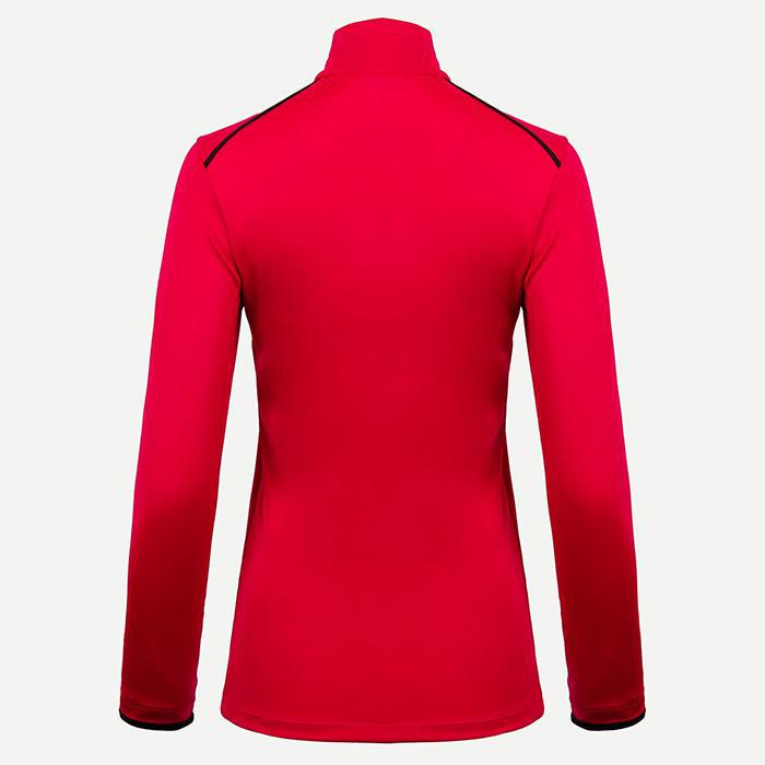 Kjus Women's Feel Midlayer Half-Zip Skiundertrøje Dame - Cranberry