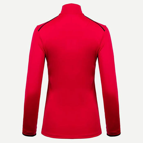 Kjus Women's Feel Midlayer Half-Zip Skiundertrøje Dame - Cranberry -