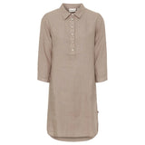 Redgreen Woman Dina Shirt Dress Kjole Dame - Mid Sand