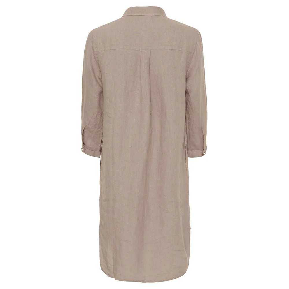 Redgreen Woman Dina Shirt Dress Kjole Dame - Mid Sand