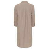 Redgreen Woman Dina Shirt Dress Kjole Dame - Mid Sand