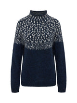 Redgreen Women Jesebel Knit Sweater Dame - Navy Pattern -
