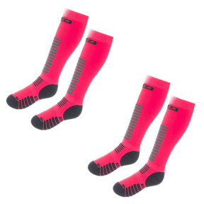 Seger Zone Unisex Skisokker Dame Herre 2-pak - Pink Diva