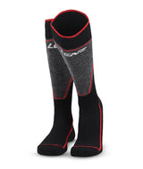 Lenz Skiing Performance Ski Socks 2-pak Skisokker Dame / Herre - Black / Red -
