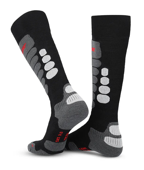 Lenz Skiing 3.0 Skisokker Dame / Herre - Black / Grey -