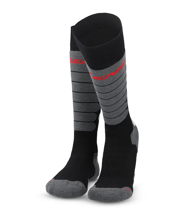 Lenz Skiing 3.0 Skisokker Dame / Herre - Black / Grey -