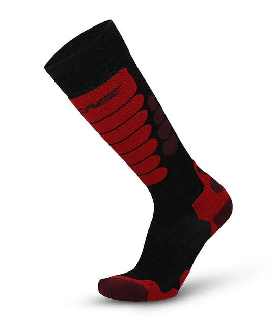 Lenz Skiing 3.0 Skisokker Dame / Herre - Dark Grey / Red - Dark Grey Red