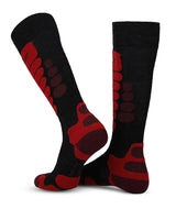 Lenz Skiing 3.0 Skisokker Dame / Herre - Dark Grey / Red -