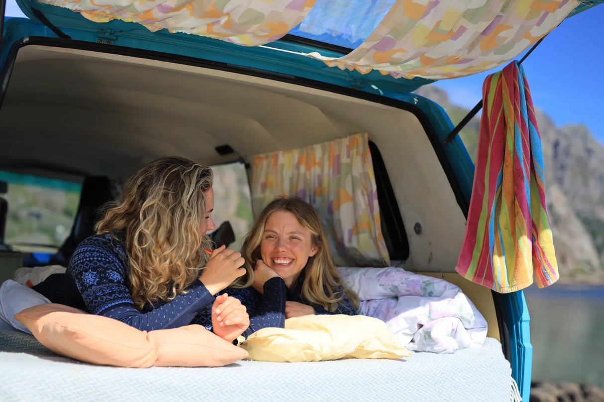 Kari Traa Vilma Long Sleeve High Waist Skiundertøj Sæt Dame - Sea