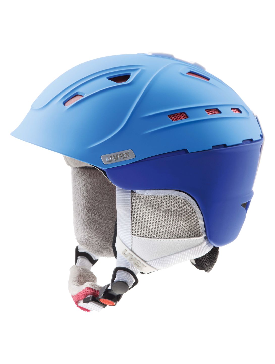 Uvex P2US Skihjelm Dame / Herre - Blue-Red Mat 51-55 cm