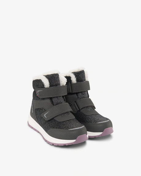 Viking Equip Warm WP 2V Vinterstøvler Børn - Charcoal/Dusty Pink -