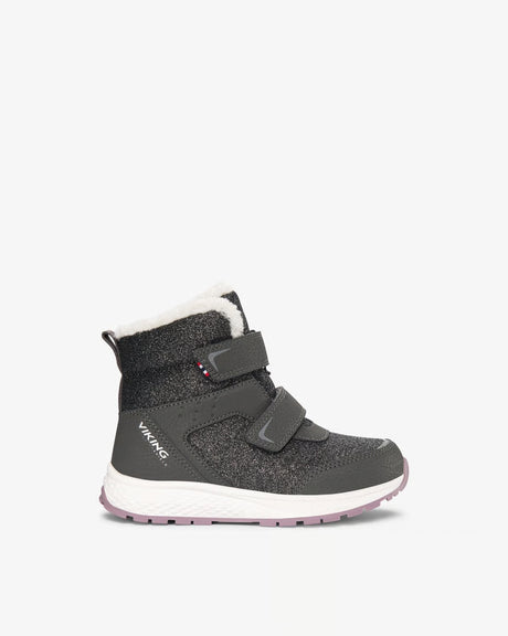 Viking Equip Warm WP 2V Vinterstøvler Børn - Charcoal/Dusty Pink - Charcoal Dusty Pink