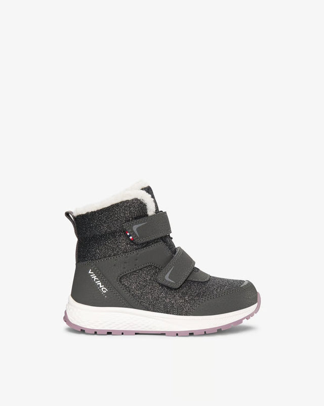 Viking Equip Warm WP 2V Vinterstøvler Børn - Charcoal/Dusty Pink - Charcoal Dusty Pink