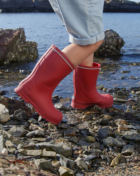 Viking Jolly JR Gummistøvler Børn - Dark Red -