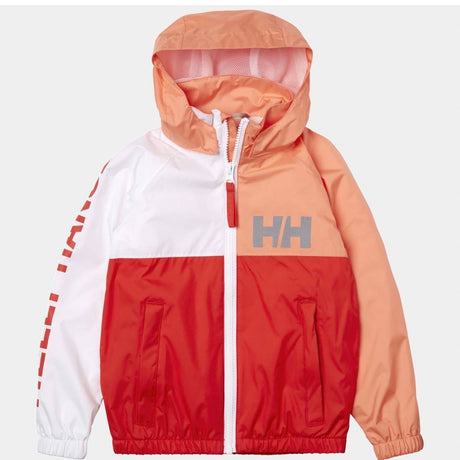 Helly Hansen Kids' Active Rain Jacket Regnjakke Børn - Cherry Tomato 104 cm 4 år