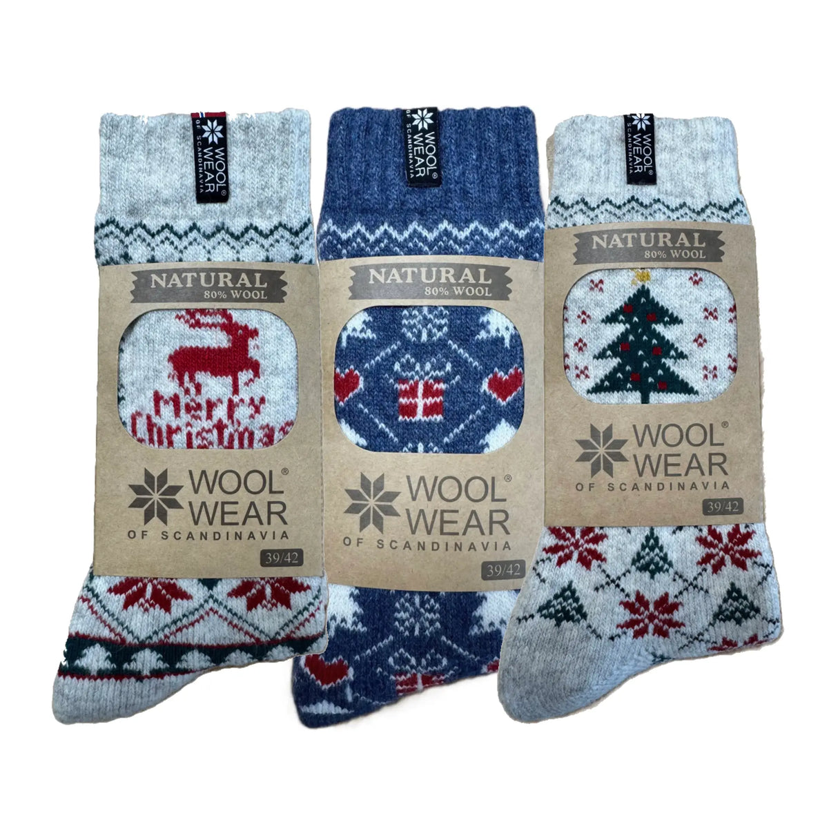 Woolwear Julesokker 3-pak - 43-46