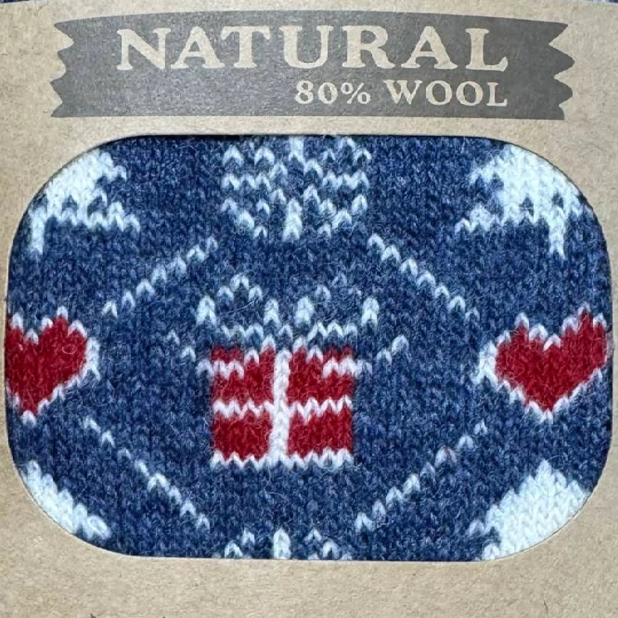 Woolwear Julesokker med pakke og dansk flag 3-pak -