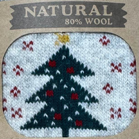 Woolwear Julesokker med Juletræ Grå 5-pak -