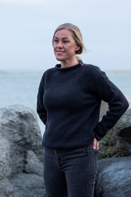 Woolwear Jurmo Striktrøje Dame / Herre - Koksgrå - Koksgrå