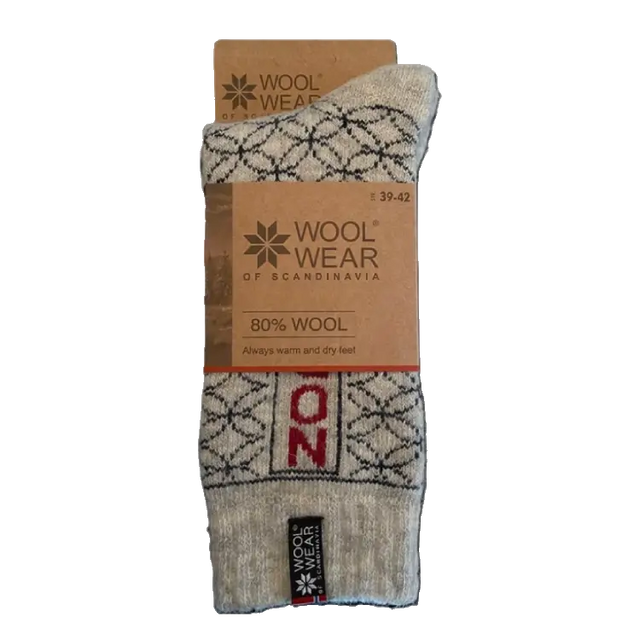 Woolwear Ragsokker "Norway" 80% Uld - Grey