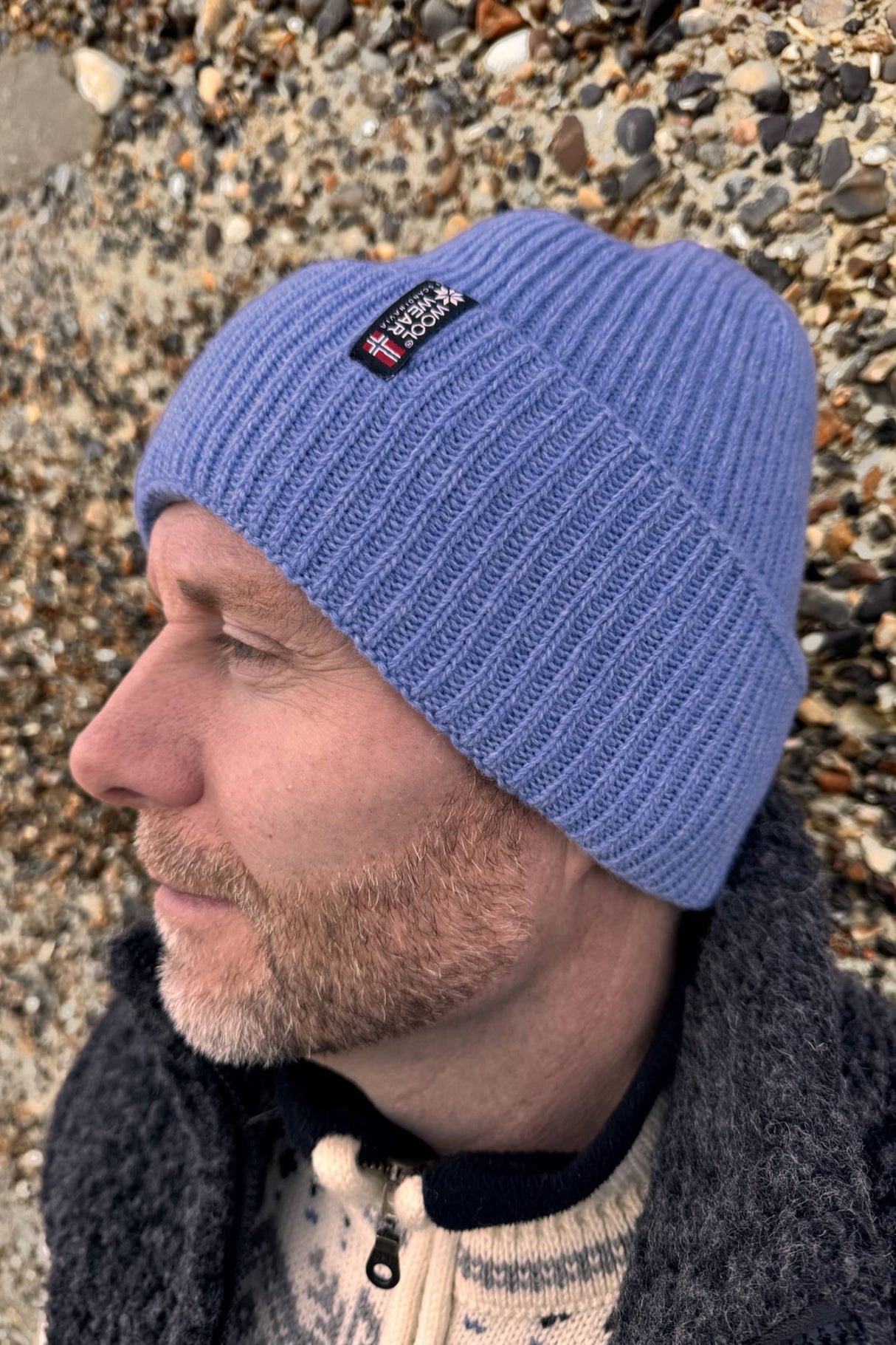 Woolwear Jurmo Strikhue - Lyseblå - Lyseblå One-size