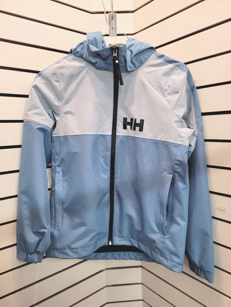 Helly Hansen Juniors' Active 2.0 Jacket Regnjakke Børn - Blue Fog 140 cm 10 år