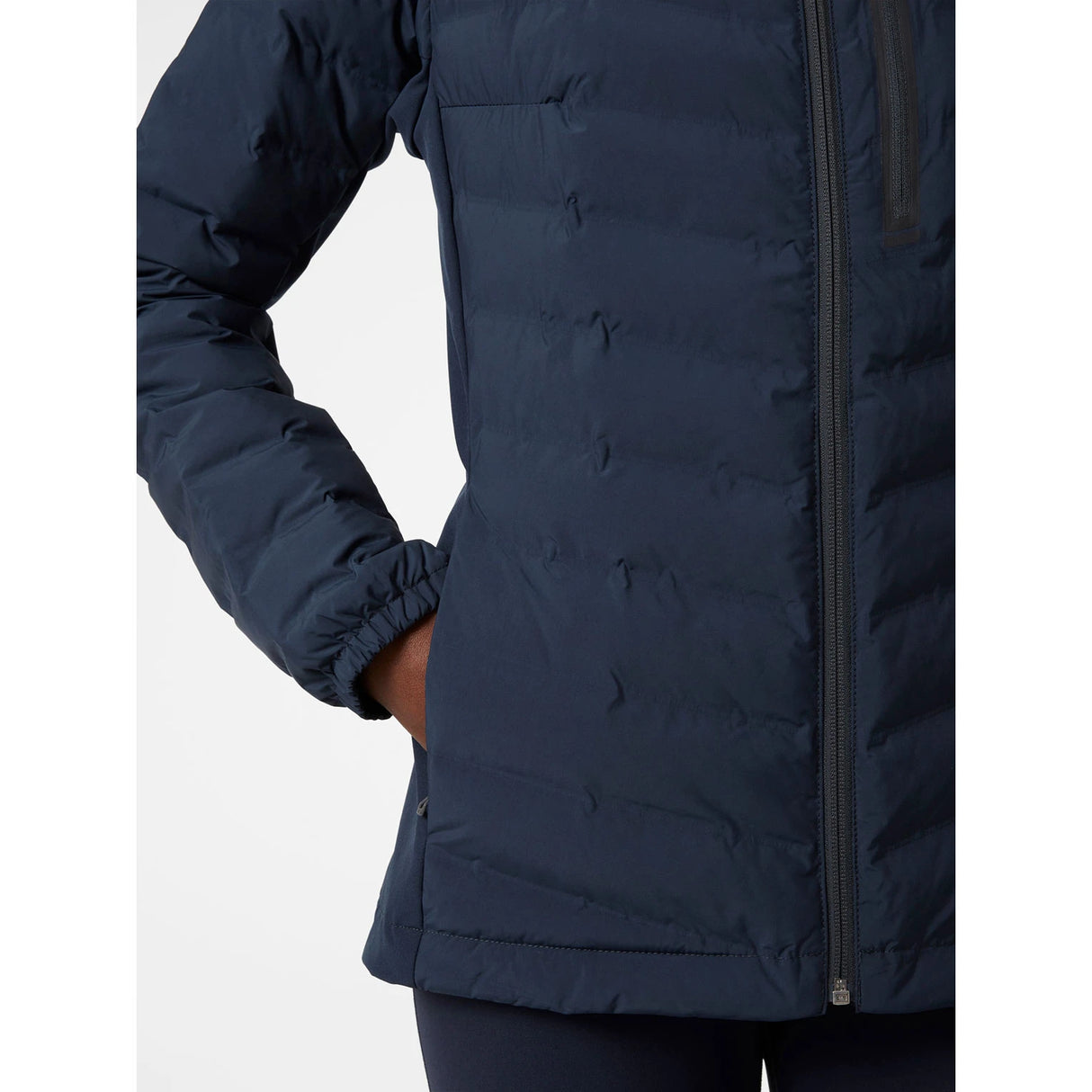 Helly Hansen W HP Hybrid Insulator Jakke - Navy Med Sort Logo -