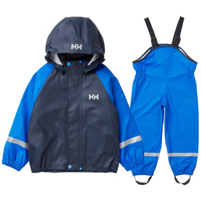 Helly Hansen Kids' Bergen PU Regnsæt Børn - Sonic Blue
