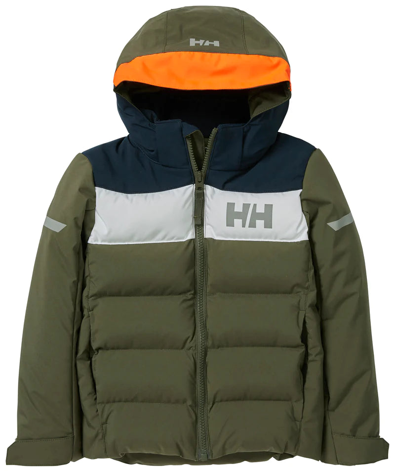 Helly Hansen Kids’ Vertical Insulated Ski Jacket Skijakke Børn - Utility Green