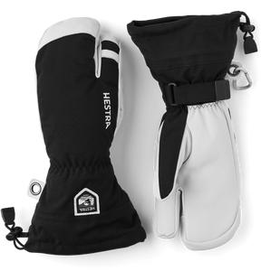 Hestra Army Leather Heli Ski 3-finger Skihandsker Dame / Herre - Black - Black