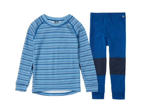 Helly Hansen Kids' HH Graphic LIFA® Merino Base Layer Set Skiundertøj Børn - Blue Fog