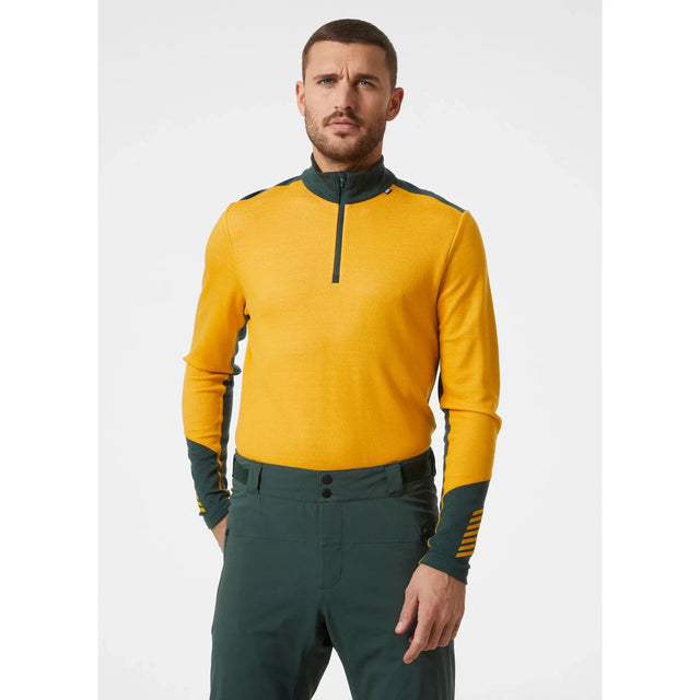 Helly Hansen Men's LIFA® Merino Midweight Half-Zip Skiundertøj Sæt Herre - Cloudberry / Black -