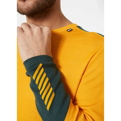 Helly Hansen Men's LIFA® Merino Midweight Crew 3/4 Skiundertøj Sæt Herre - Cloudberry / Black -  bundle