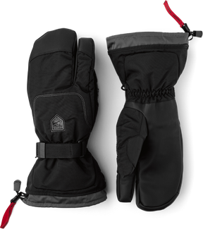 Hestra Gauntlet Sr. 3-finger Skihandsker Herre - Black - Black