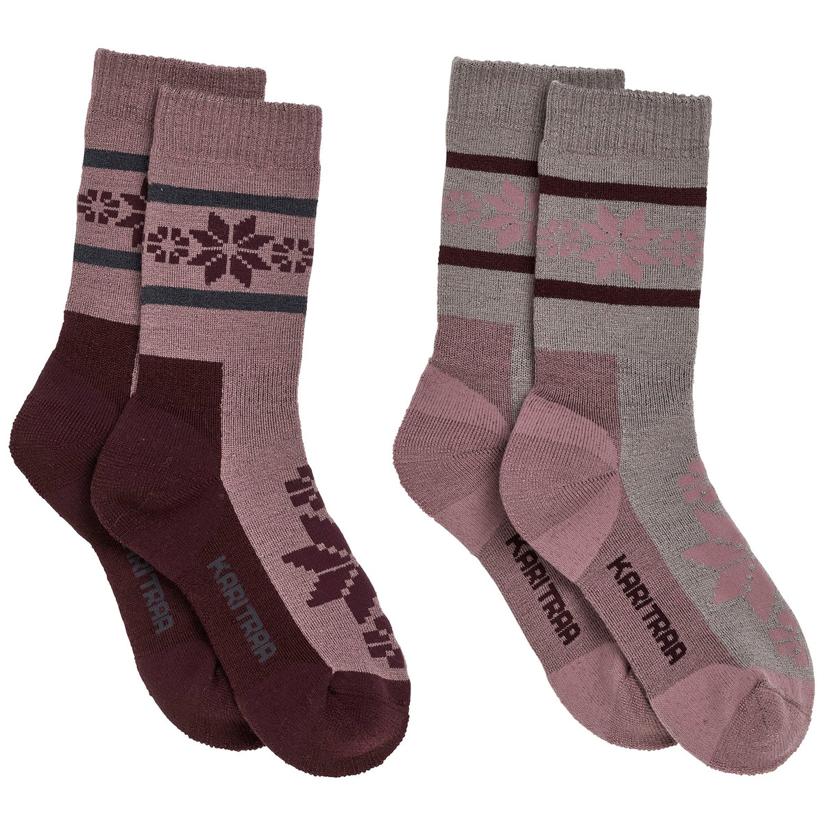 Kari Traa Rusa Sock Strømper Dame 2PK - Taupe