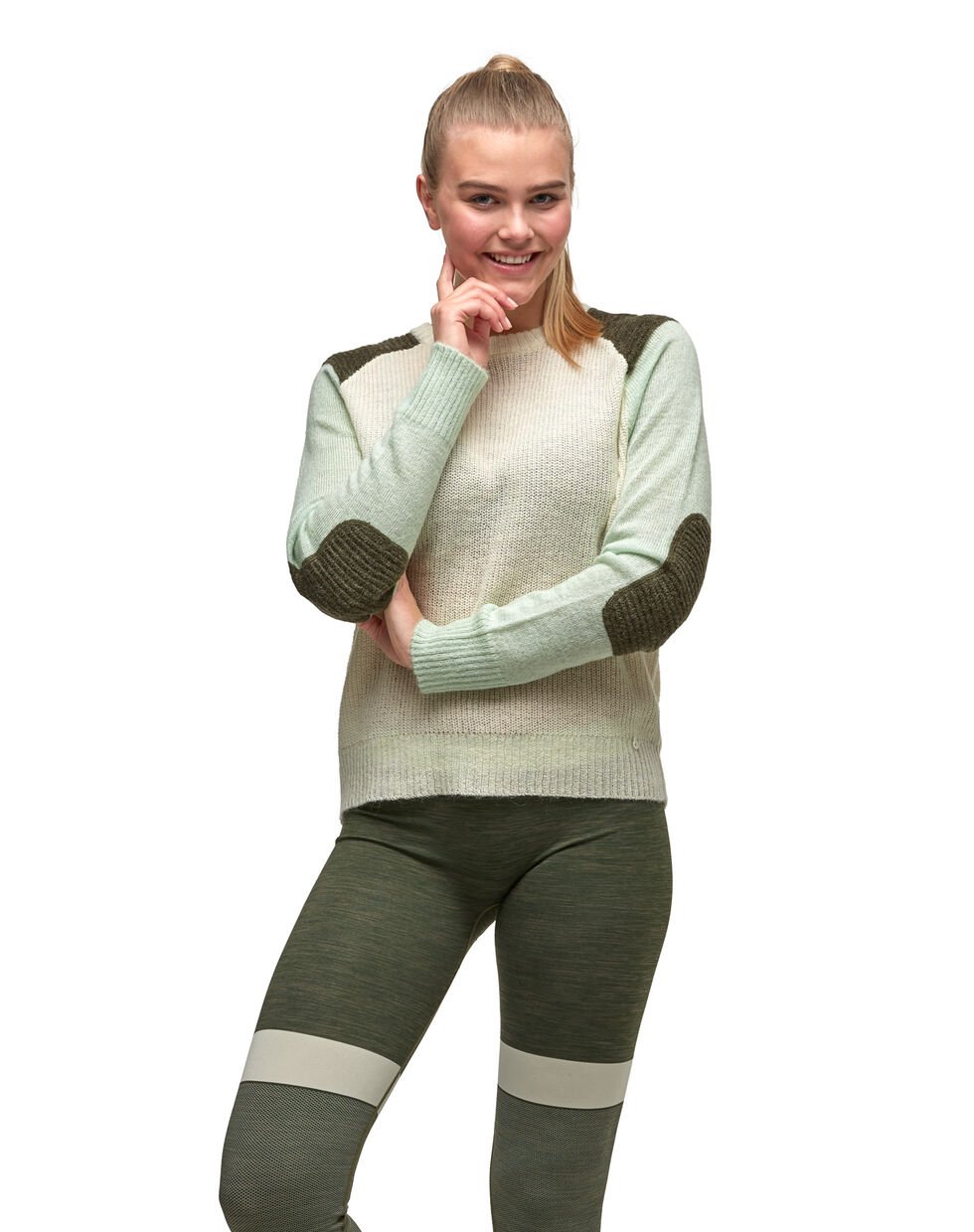 Kari Traa Fære Knit Sweater Dame - Minty -