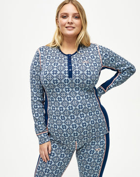 Kari Traa Rose Long Sleeve Plus Size Skiundertrøje Dame - Calm - Calm